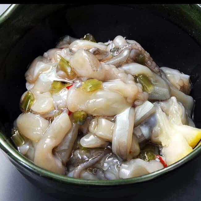 Bạch tuộc sốt wasabi (tako wasabi)