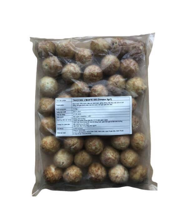 Bánh nhân bạch tuộc Takoyaki 1.2kg (40x30g)